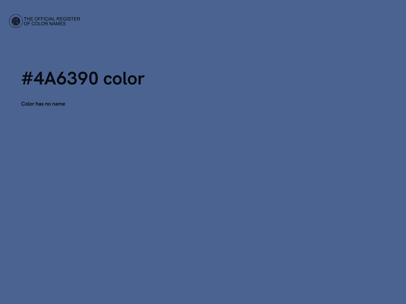 #4A6390 color image