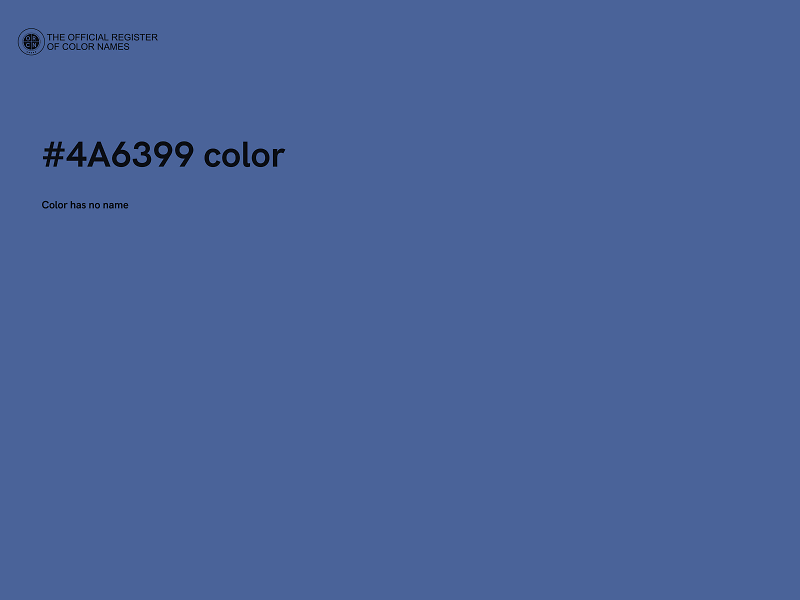 #4A6399 color image