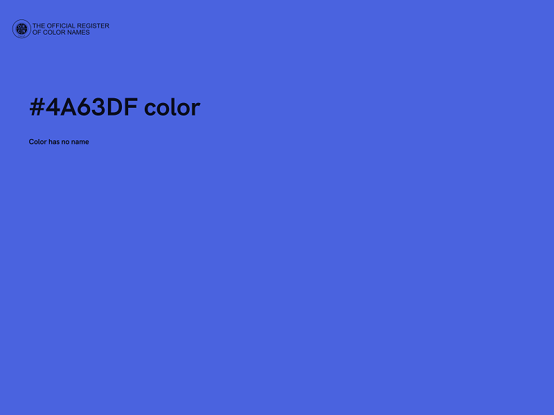 #4A63DF color image