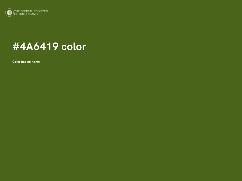 #4A6419 color image