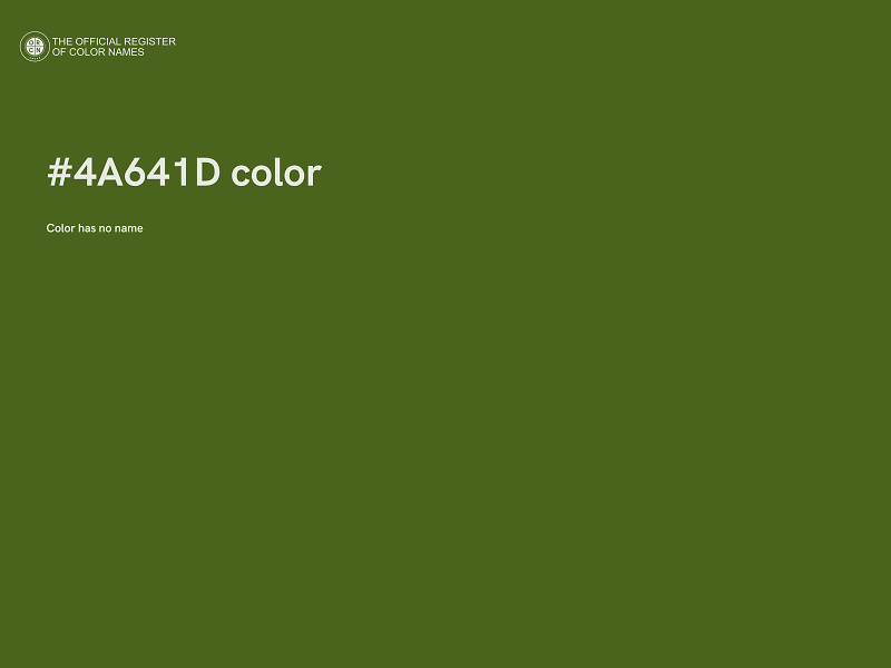 #4A641D color image