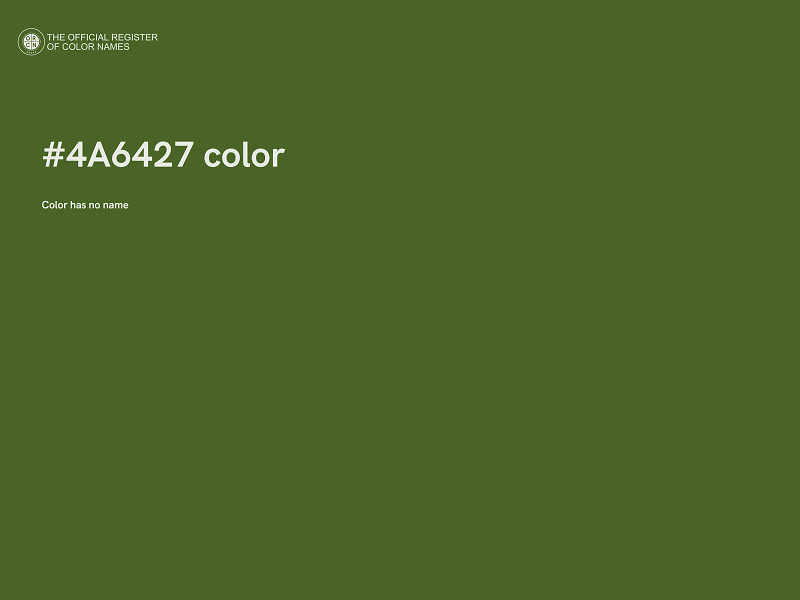 #4A6427 color image