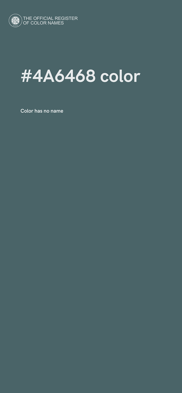 #4A6468 color image