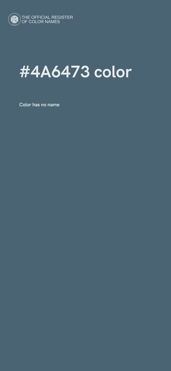 #4A6473 color image
