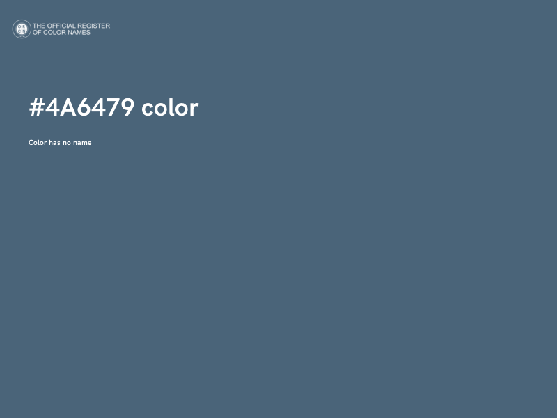 #4A6479 color image