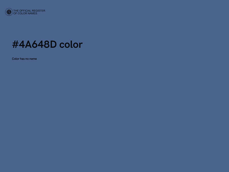 #4A648D color image