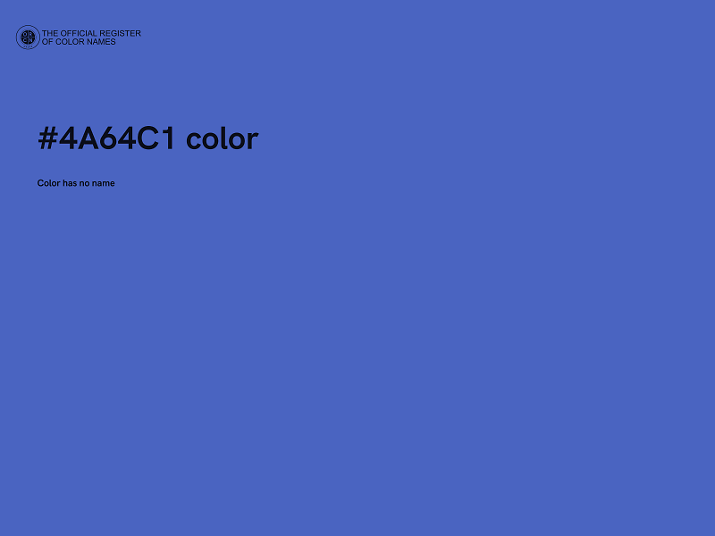 #4A64C1 color image