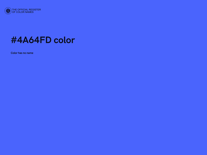 #4A64FD color image