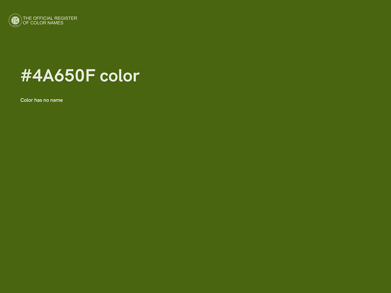 #4A650F color image