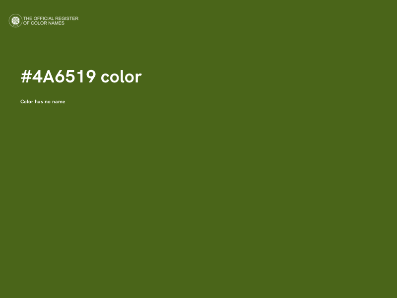#4A6519 color image