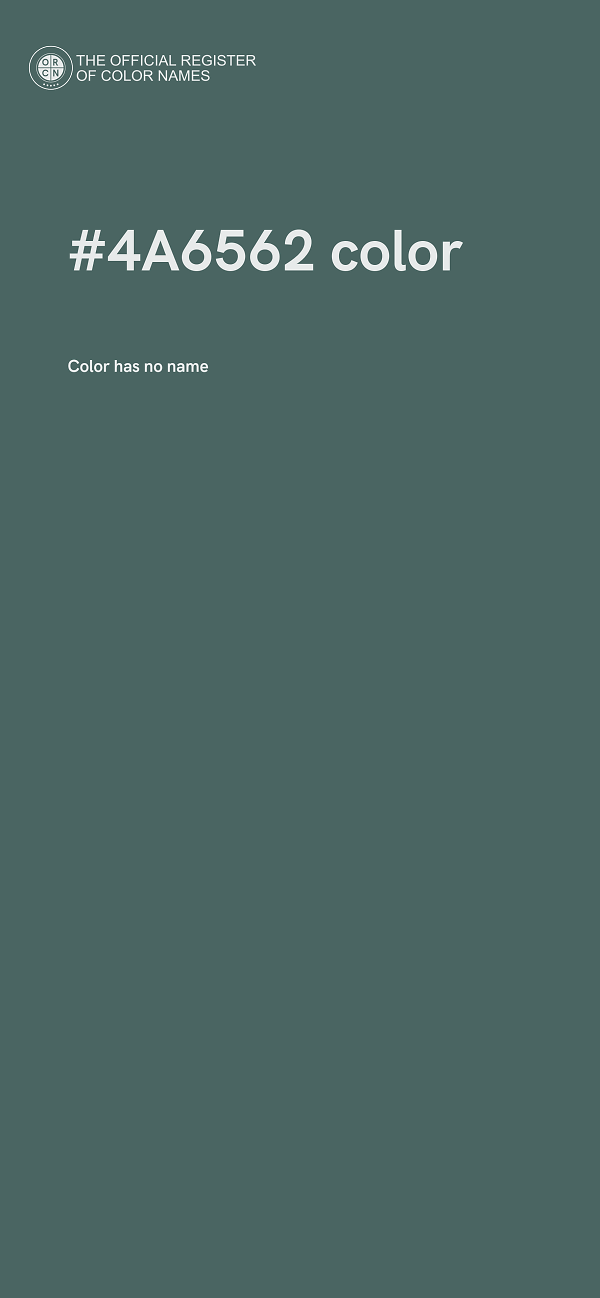 #4A6562 color image