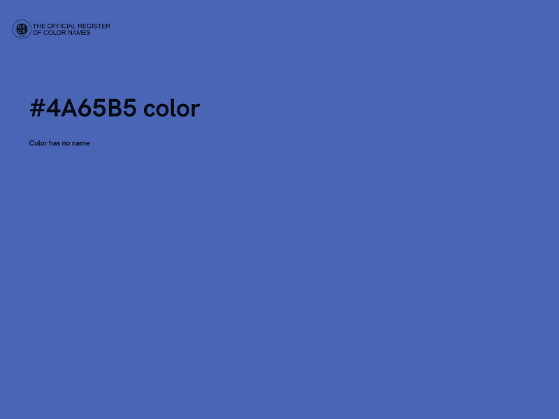 #4A65B5 color image