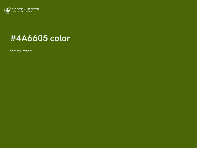 #4A6605 color image