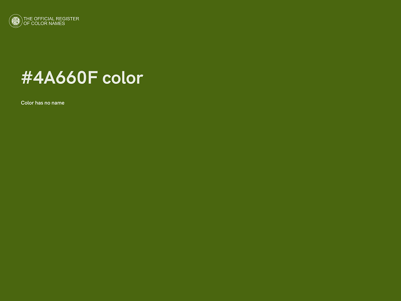 #4A660F color image