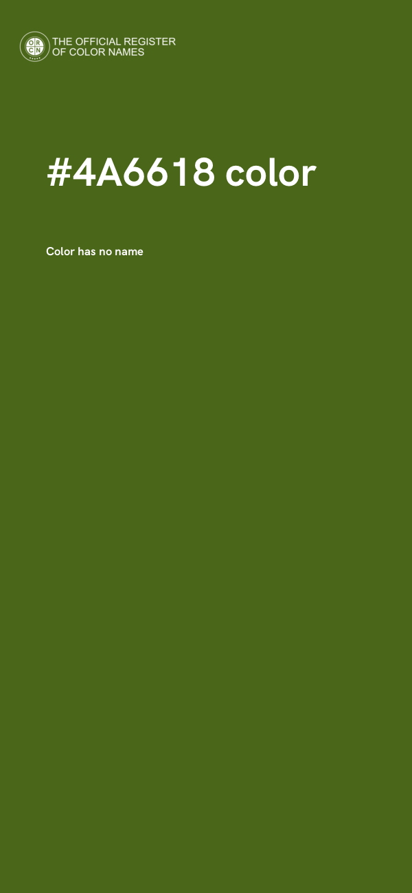 #4A6618 color image