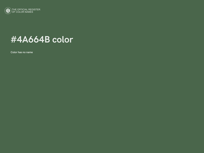 #4A664B color image