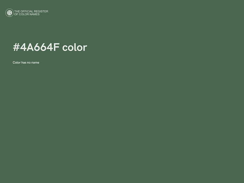 #4A664F color image