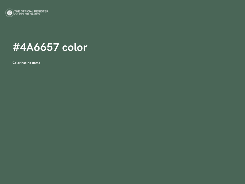 #4A6657 color image