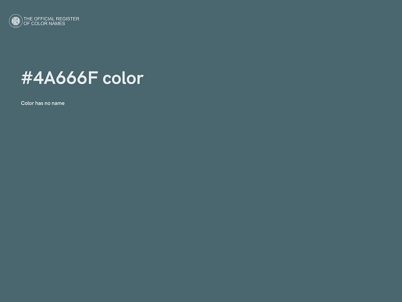 #4A666F color image