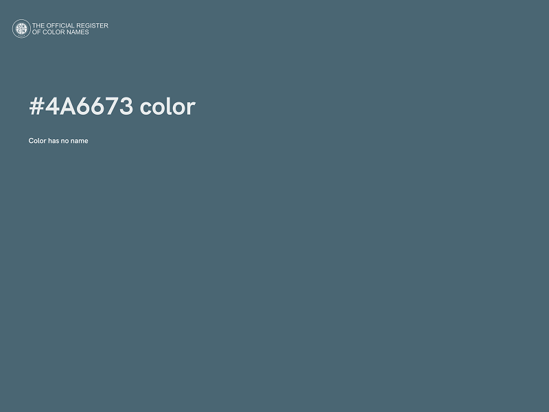 #4A6673 color image