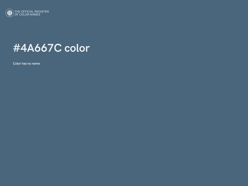 #4A667C color image
