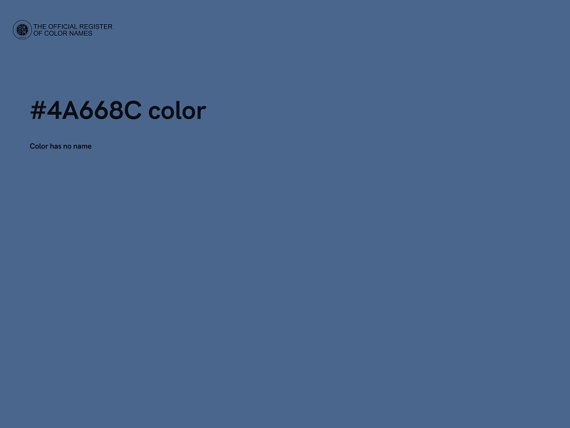 #4A668C color image