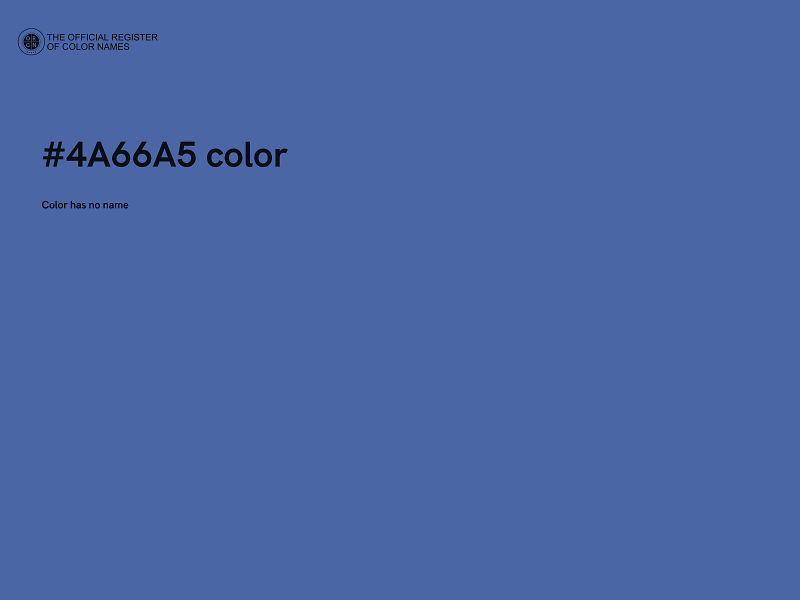 #4A66A5 color image