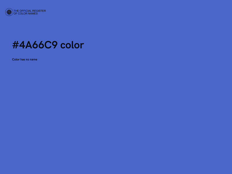 #4A66C9 color image