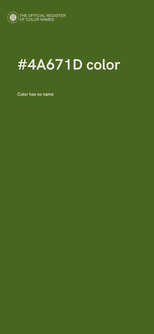 #4A671D color image