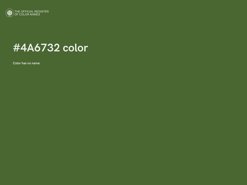 #4A6732 color image