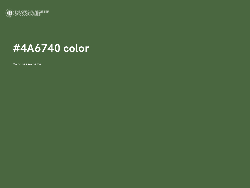 #4A6740 color image