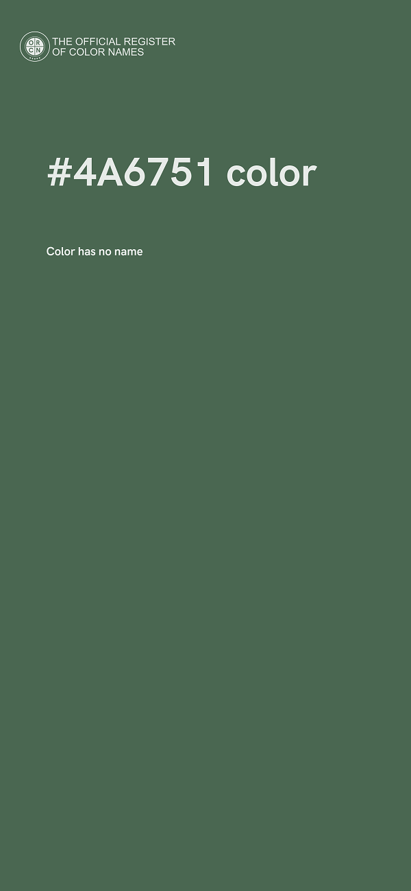 #4A6751 color image
