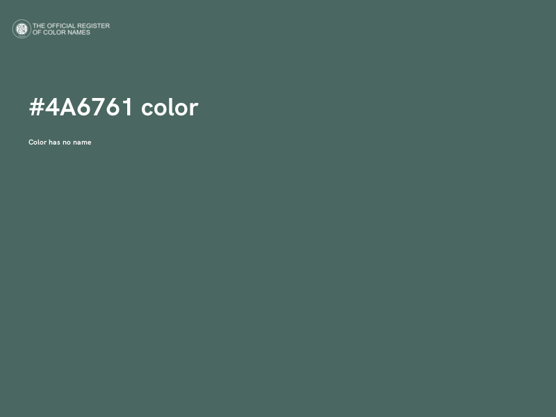 #4A6761 color image