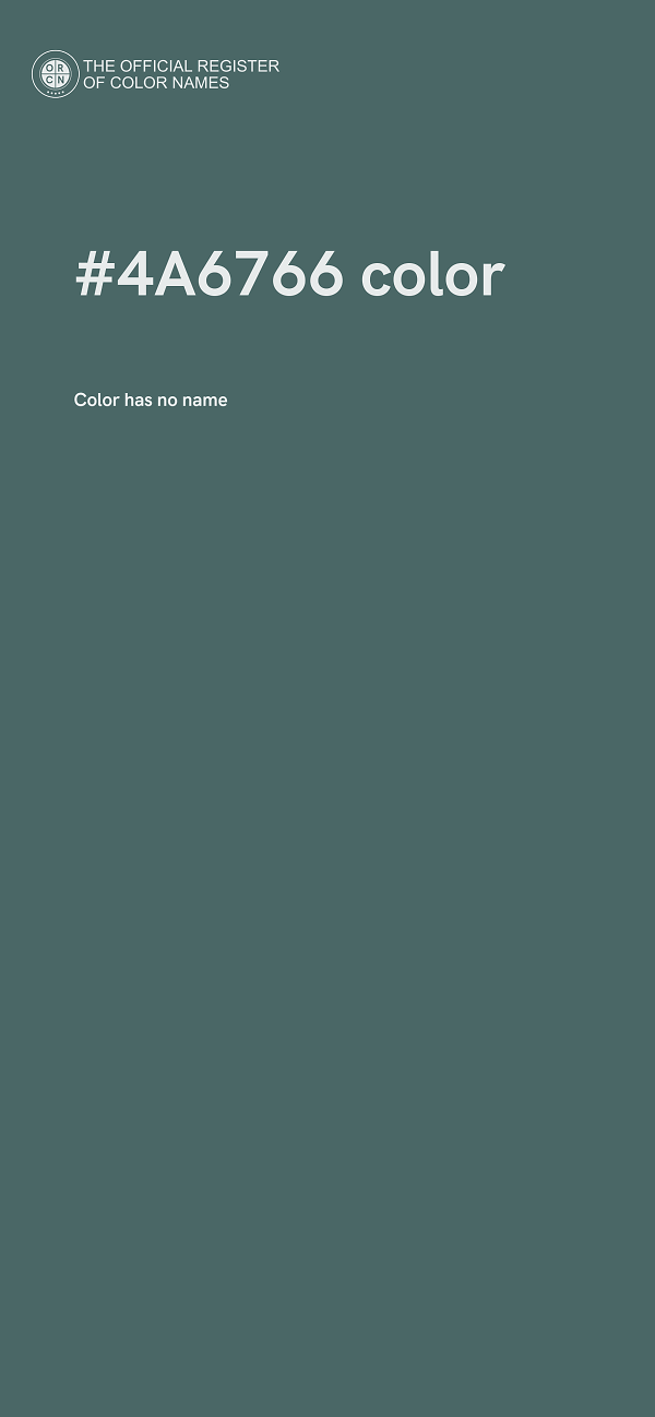 #4A6766 color image