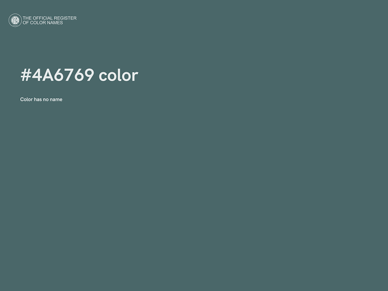 #4A6769 color image
