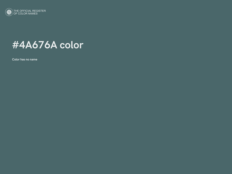 #4A676A color image