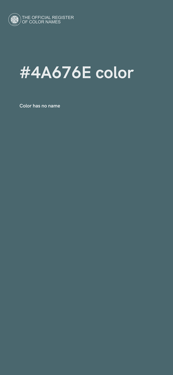 #4A676E color image