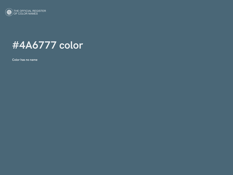 #4A6777 color image