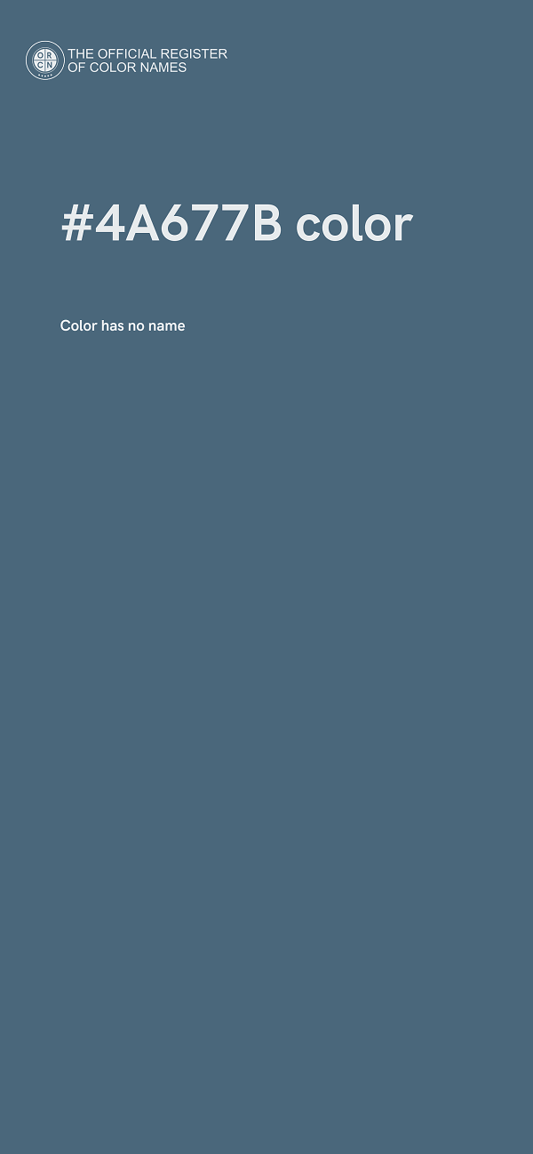 #4A677B color image