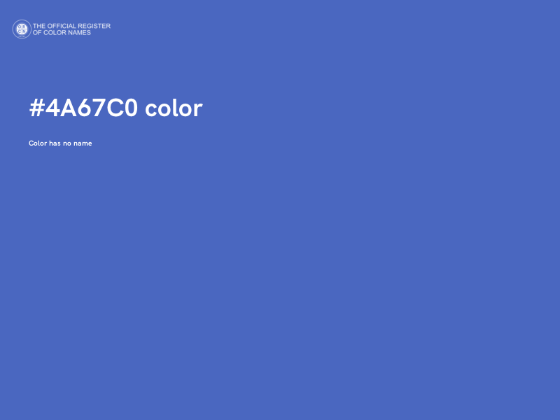 #4A67C0 color image