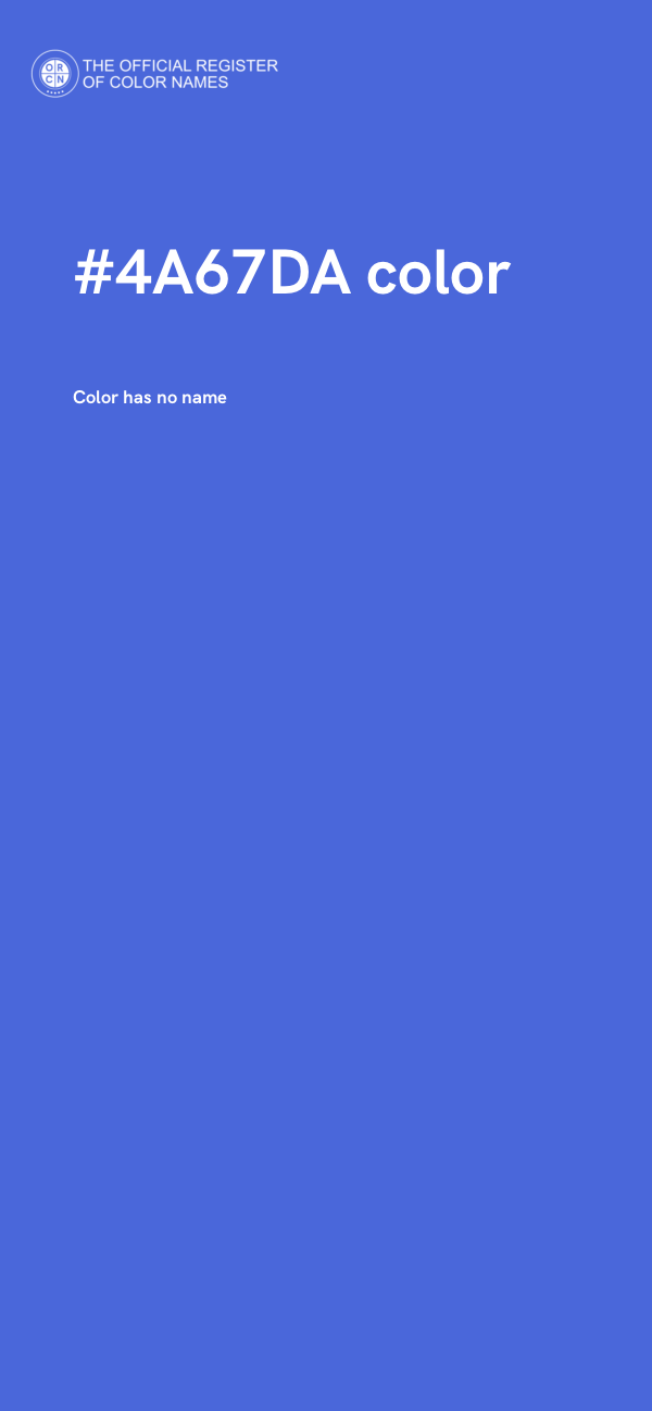 #4A67DA color image