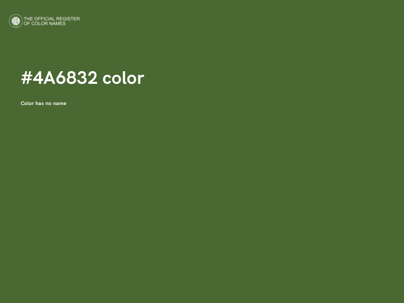 #4A6832 color image