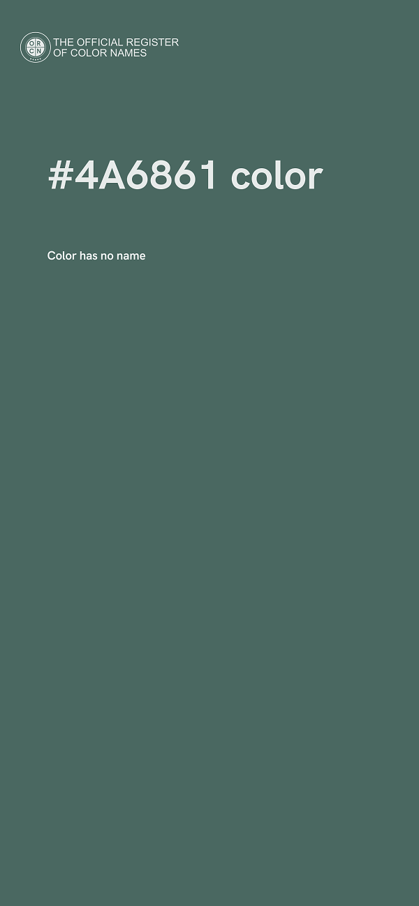 #4A6861 color image