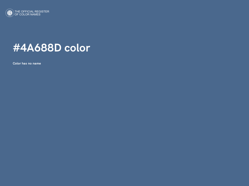 #4A688D color image