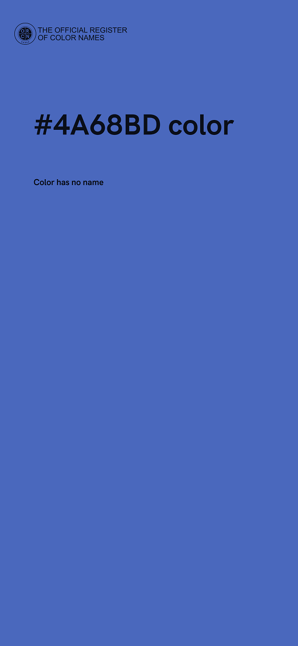 #4A68BD color image