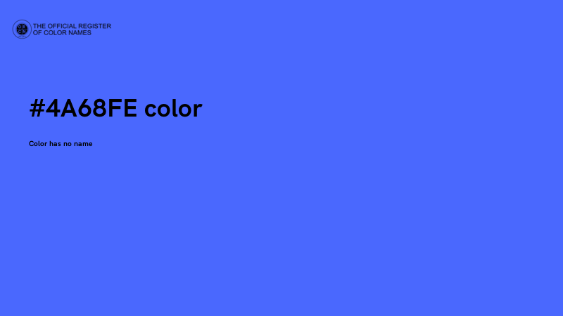 #4A68FE color image