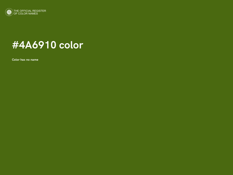 #4A6910 color image