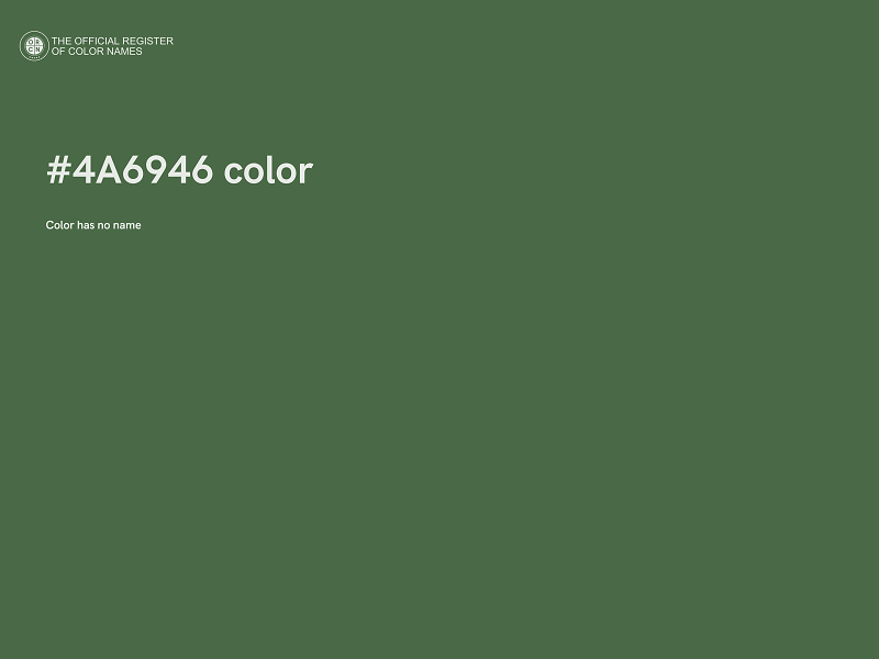 #4A6946 color image