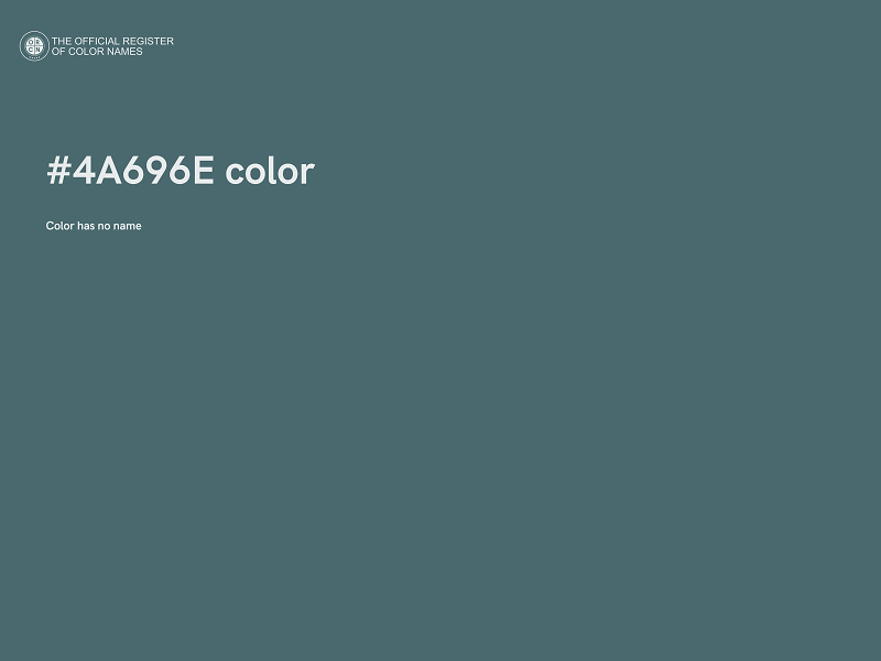 #4A696E color image