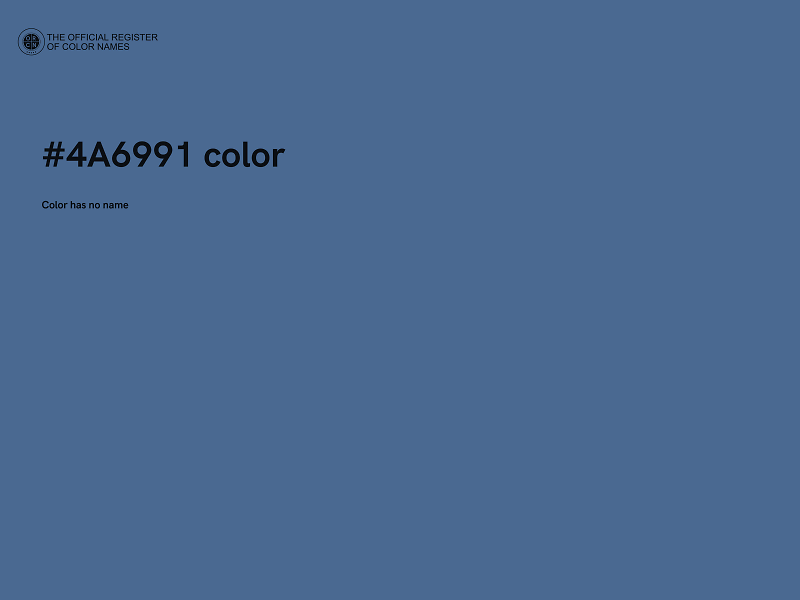 #4A6991 color image